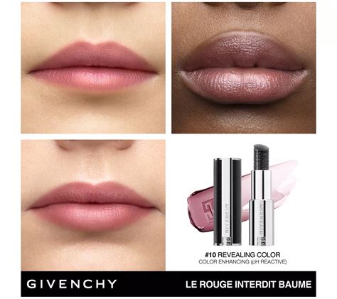 givenchy lipbalm|givenchy rouge interdit magic lipstick.